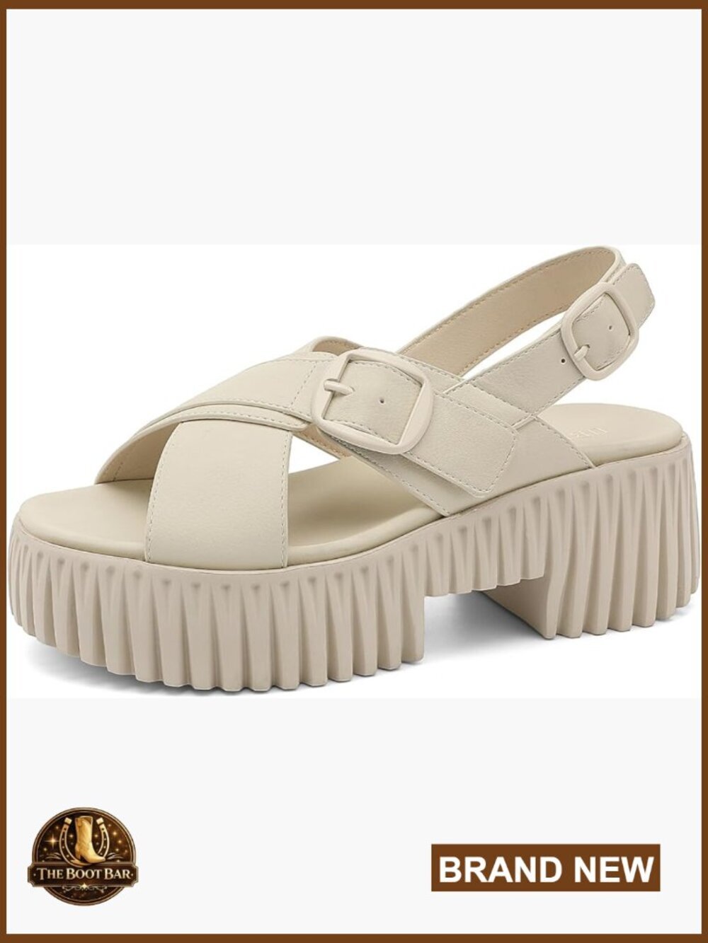 Womens Platform Sandals with Arch Support Comfy Walking Wedge Crisscross